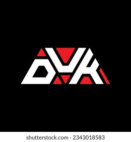 Diseño del logotipo de la letra del triángulo DUK con forma de triángulo. Monograma de diseño del logotipo del triángulo DUK. Plantilla de logotipo vectorial de triángulo DUK con color rojo. Logo triangular DUK Diseño sencillo, elegante y lujoso.