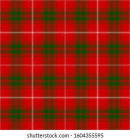 Duke of Rothesay tartan plaid. Scottish Highland clan textile pattern.