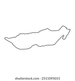 Duki district map, administrative division of Pakistan. Vector illustration.