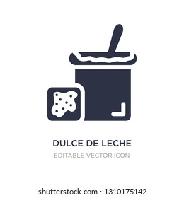 dulce de leche icon on white background. Simple element illustration from Food and restaurant concept. dulce de leche icon symbol design.