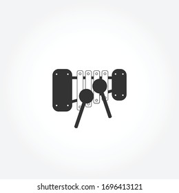 dulcimer flat icon. isolated illustration element