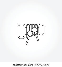dulcimer line icon. dulcimer isolated line icon
