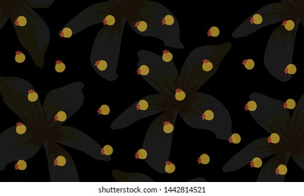 Dull flower represented with small buds beakground