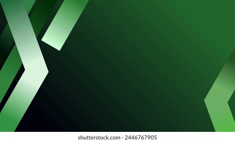 Dull green gradient background with glowing dull green geometric shapes