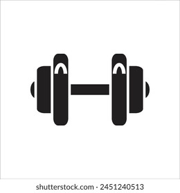 dum bell vector icon line template
