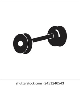 dum bell vector icon line template