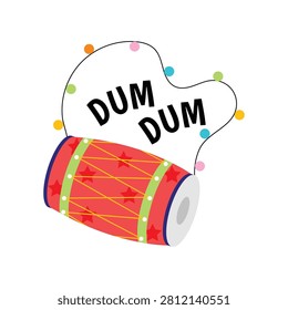 Dum Dum Drum doodle style vector illustration 