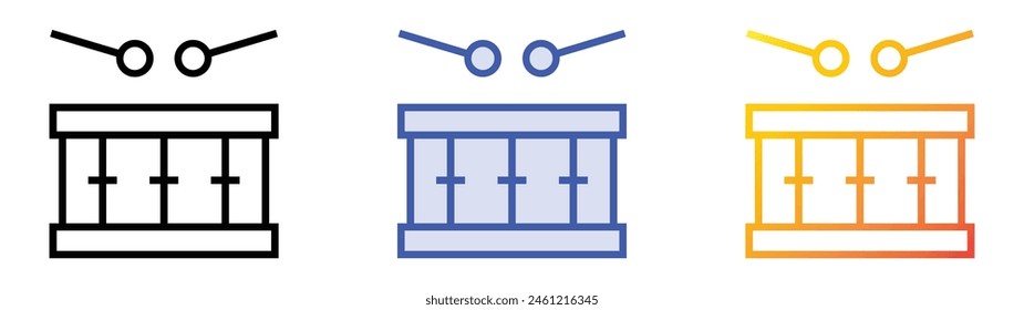 icono de dum. Diseño de estilo de relleno lineal, azul y degradado aislado sobre fondo blanco