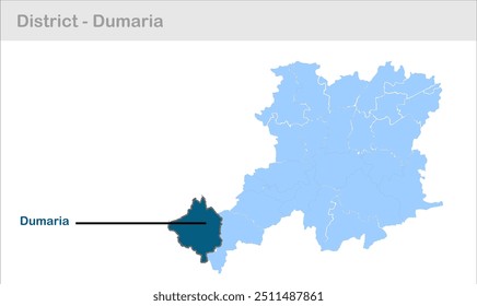 Dumaria Unterbezirkskarte, Bezirk Gaya, Bundesstaat Bihar, Republik Indien, Regierung von Bihar, indisches Territorium, Ostindien, Politik, Dorf, Tourismus