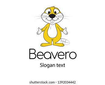 Dumb beaver who is looking - Vector