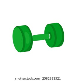 Dumb Bell, Fitness Flat Vector Illustration Isolated