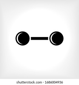 Dumb Bell Icon. Universal Interface Element, Sign and Symbol - Vector.
