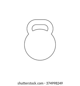 dumb bell  - vector icon