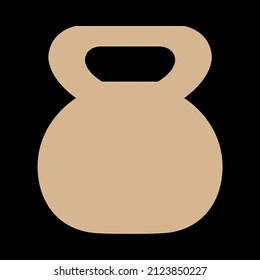 dumb bell vector icon sign symbol. isolated graphic illustration