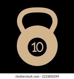 dumb bell vector icon sign symbol. isolated graphic illustration