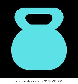 dumb bell vector icon sign symbol. isolated graphic illustration