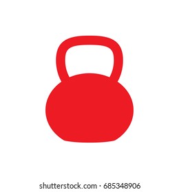 dumb bells icon, vector illustration. Flat design style on white background