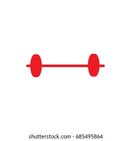 dumb bells icon, vector illustration. Flat design style on white background