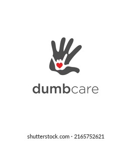 Logo-Design für dumme Pflege, Vektorgrafik