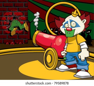 Dumb Clown With Cannon