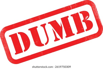 Dumm
Red Rubber Stamp Label Grunge Texture Effekt