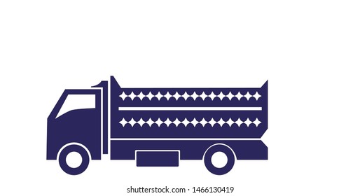 Dumb Truck Construction Vector Symbol Logo