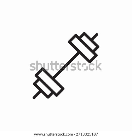 dumbbel gym icon sign vector