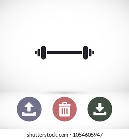 Dumbbel  vector icon