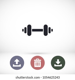 Dumbbel  vector icon