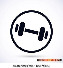 Dumbbel  vector icon