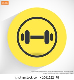 Dumbbel  vector icon