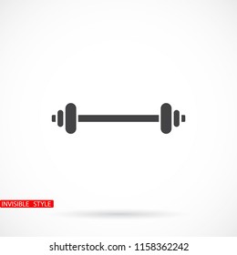 Dumbbel  vector icon