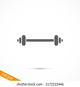 Dumbbel  vector icon