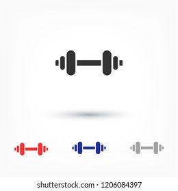 Dumbbel  vector icon