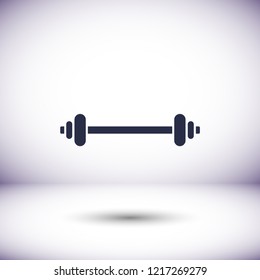 Dumbbel  vector icon
