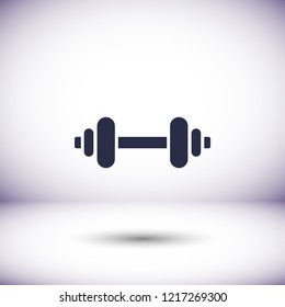 Dumbbel  vector icon