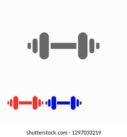 Dumbbel  vector icon