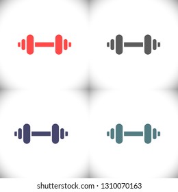 Dumbbel  vector icon