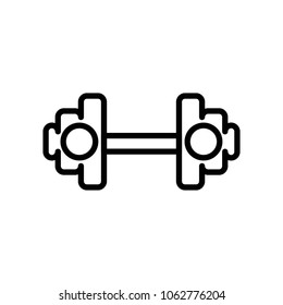 dumbbell barbell icon