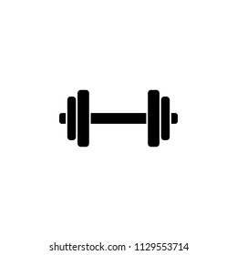 The dumbbell, barbell icon, illustration, vector
