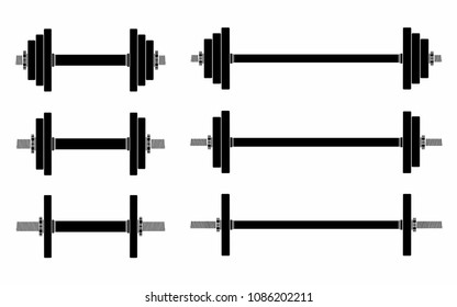 Dumbbell, black fill