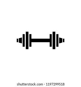 dumbbell black icon