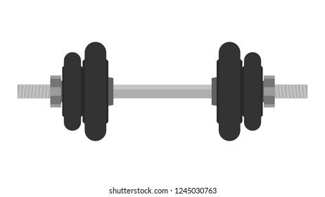 dumbbell cartoon vector.