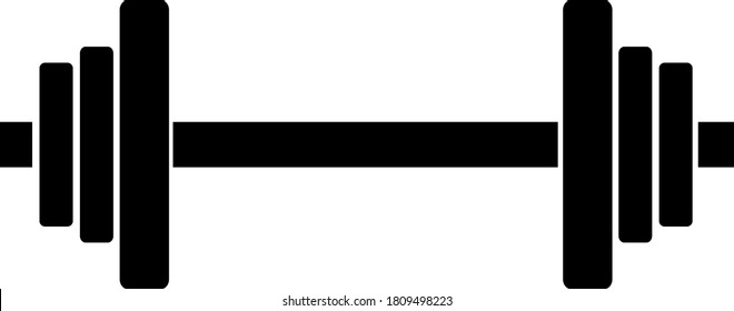 Dumbbell clipart vector design.vector illustration of dumbbell.