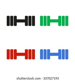 Dumbbell - color vector icon
