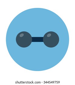 
Dumbbell Colored Vector Icon
