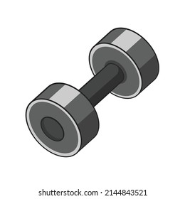 Dumbbell Drawing Style Isolated Vector Hand Stock Vector (Royalty Free ...