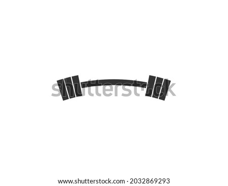 Dumbbell, dumbbells barbel icon. Vector illustration on white background.