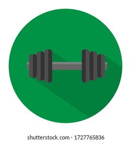 Dumbbell Or Dumbells Weight Training Equipment Flat Vector Icon For Exercise Apps And Websites