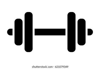 Dumbbell Or Dumbells Weight Training Equipment Flat Vector Icon For Exercise Apps And Websites